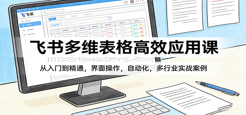 飞书多维表格高效应用课：从入门到精通，界面操作，自动化，多行业实战案例-翌晨科技网