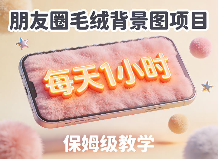 朋友圈动态背景图项目,每天1小时,实战保姆级教学【第二期】-翌晨科技网