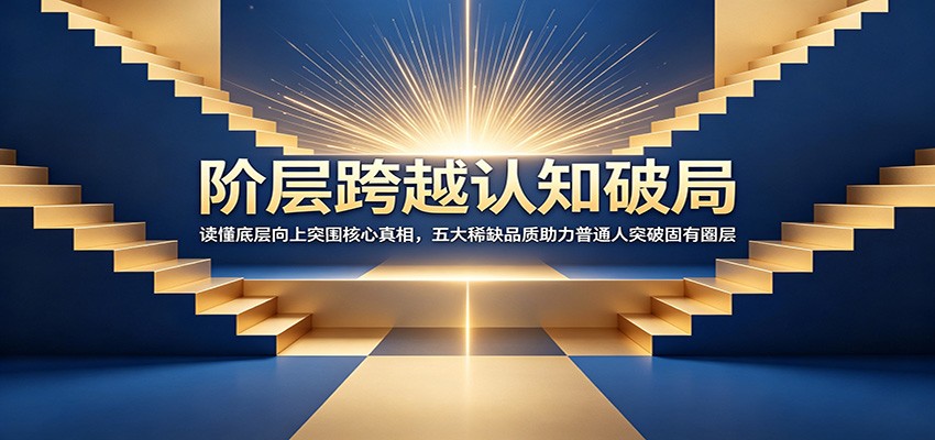 阶层跨越认知破局：读懂底层向上突围核心真相，五大稀缺品质助力普通人突破固有圈层-翌晨科技网