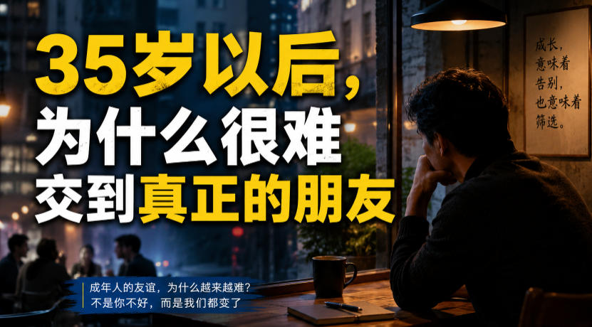 付费文章：35岁以后，为什么很难交到真正的朋友-翌晨科技网