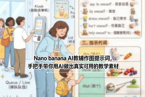 Nano banana AI教辅作图提示词，手把手带你用AI做出真实可用的教学素材-翌晨科技网