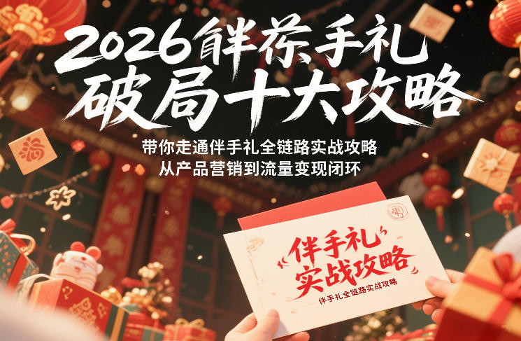 2026伴手礼破局十大攻略，带你走通伴手礼全链路实战攻略，从产品营销到流量变现闭环-翌晨科技网