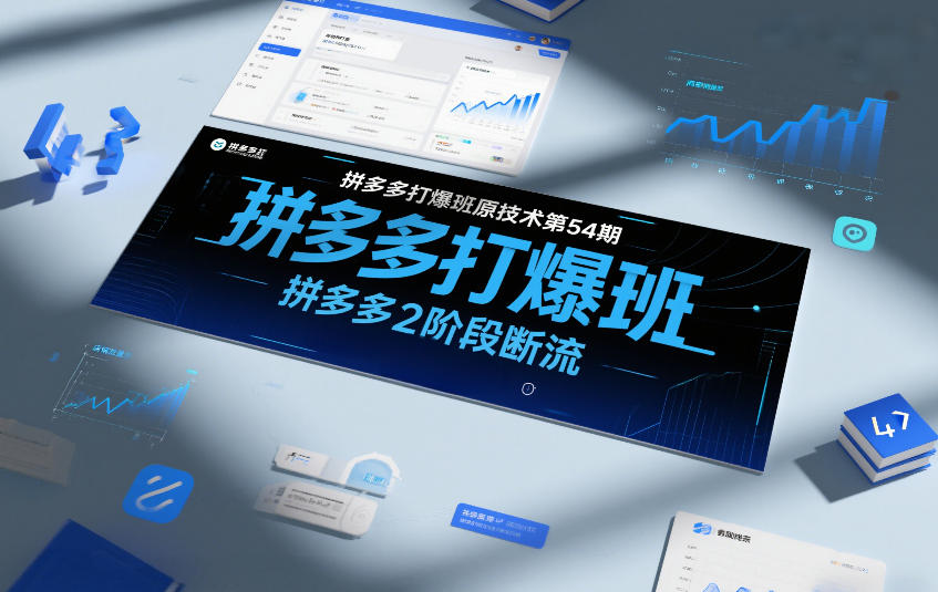 拼多多打爆班原创技术第54期，拼多多2阶段断流-翌晨科技网
