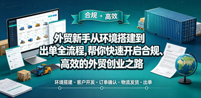外贸新手从环境搭建到出单全流程，帮你快速开启合规、高效的外贸创业之路-翌晨科技网