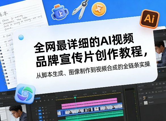 全网最详细的AI视频品牌宣传片创作教程，从脚本生成、图像制作到视频合成的全链条实操-翌晨科技网