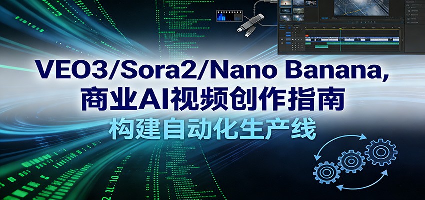 VEO3/Sora2/Nano Banana商业AI视频创作指南，构建自动化生产线-翌晨科技网