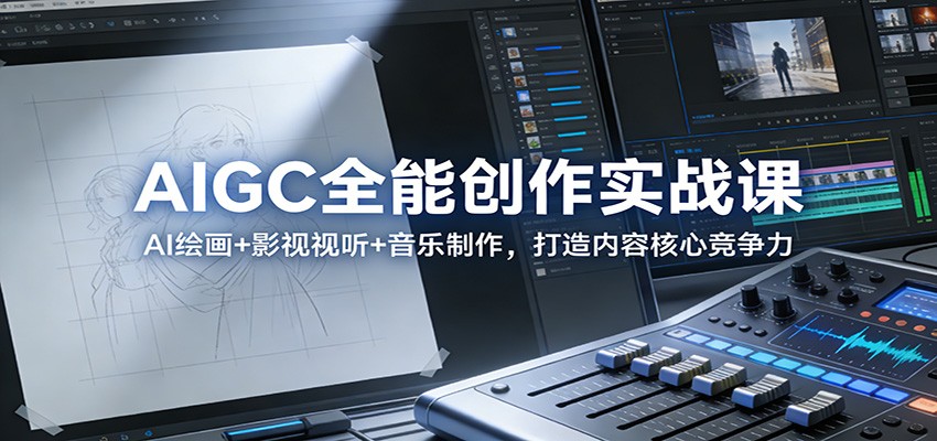 AIGC全能创作实战课：AI绘画+影视视听+音乐制作，打造内容核心竞争力-翌晨科技网