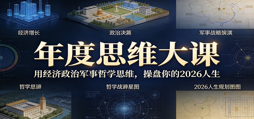 年度思维大课，用经济政治军事哲学思维，操盘你的2026人生-翌晨科技网