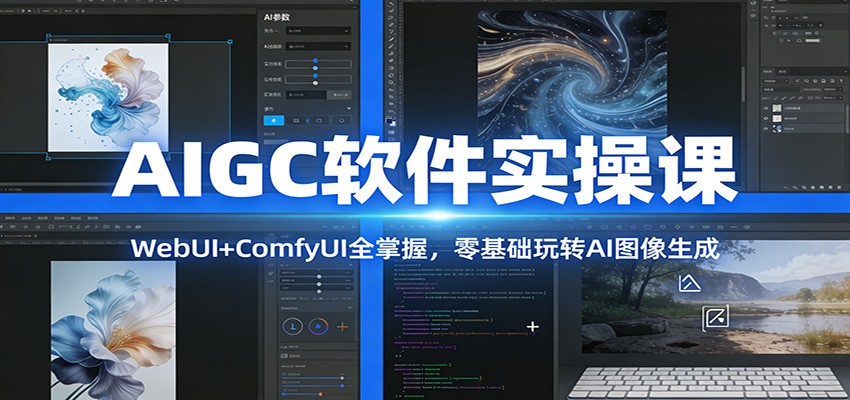 AIGC软件实操课：WebUI+ComfyUI全掌握，零基础玩转AI图像生成-翌晨科技网
