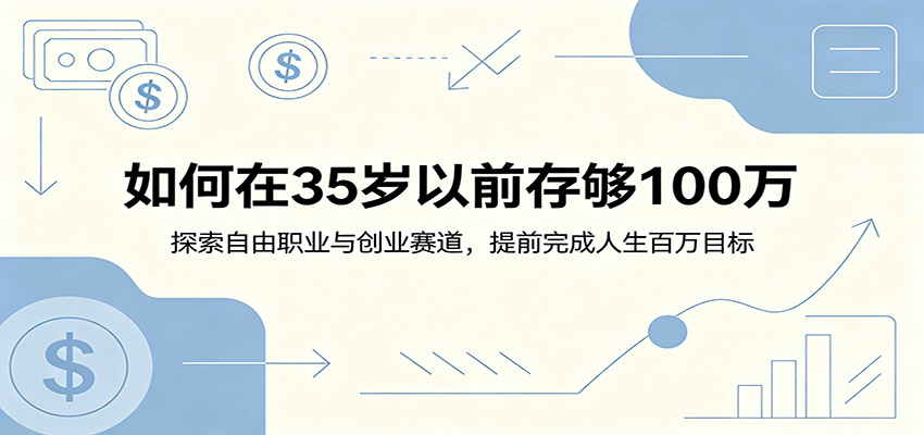 如何在35岁以前存够100万：探索自由职业与创业赛道，提前完成人生百万目标-翌晨科技网