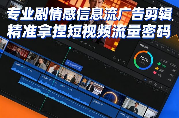 专业剧情感信息流广告剪辑，精准拿捏短视频流量密码-翌晨科技网