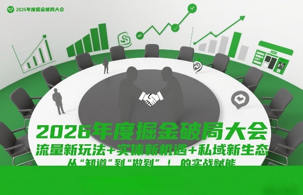 2026年度掘金破局大会，流量新玩法+实体新机遇+私域新生态，从“知道”到“做到”的实战赋能-翌晨科技网