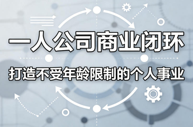 一人公司商业闭环，打造一份不受年龄限制的个人事业-翌晨科技网
