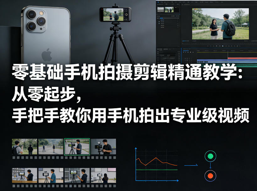 零基础手机拍摄剪辑精通教学：从零起步，手把手教你用手机拍出专业级视频-翌晨科技网