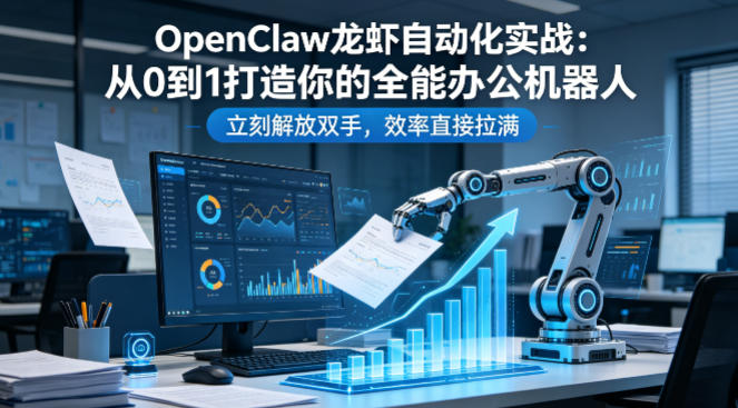 OpenClaw龙虾自动化实战：从0到1打造你的全能办公机器人，立刻解放双手，效率直接拉满-翌晨科技网