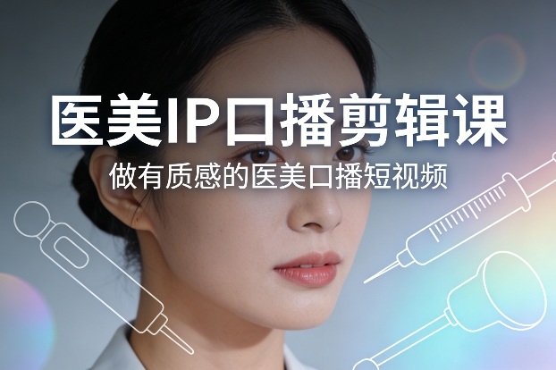 医美IP口播剪辑课，做有质感的医美口播短视频-翌晨科技网