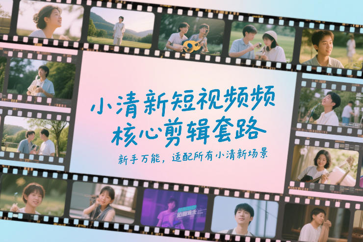 小清新短视频核心剪辑套路，新手万能，适配所有小清新场景-翌晨科技网