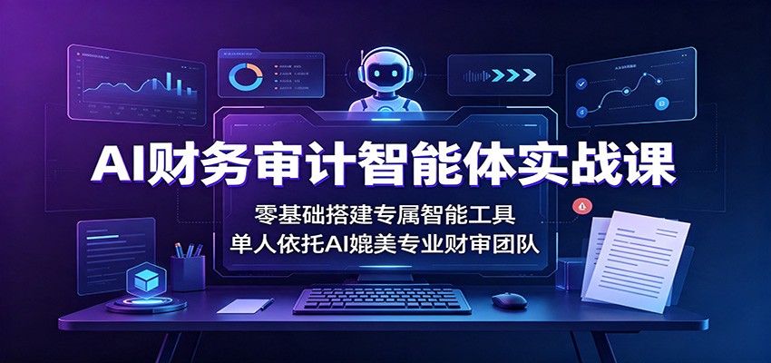 AI财务审计智能体实战课：零基础搭建专属智能工具，单人依托AI媲美专业财审团队-翌晨科技网