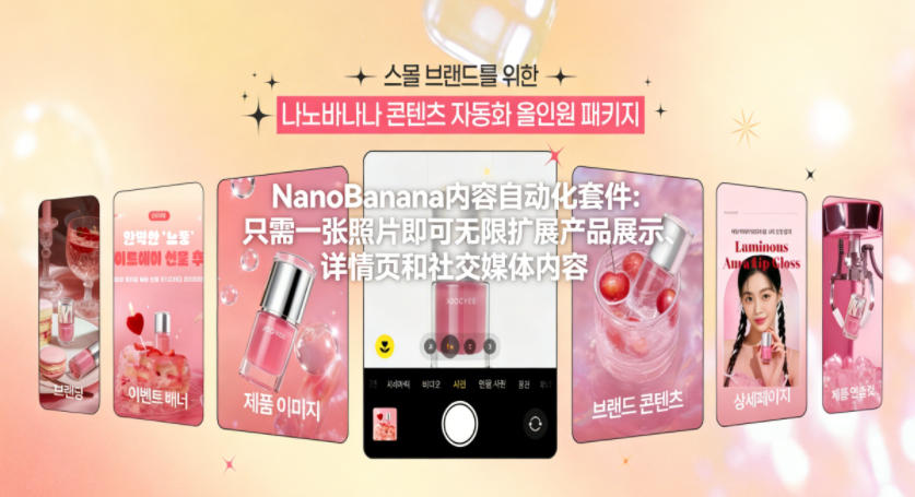 NanoBanana内容自动化套件：只需一张照片即可无限扩展产品展示、详情页和社交媒体内容！-翌晨科技网