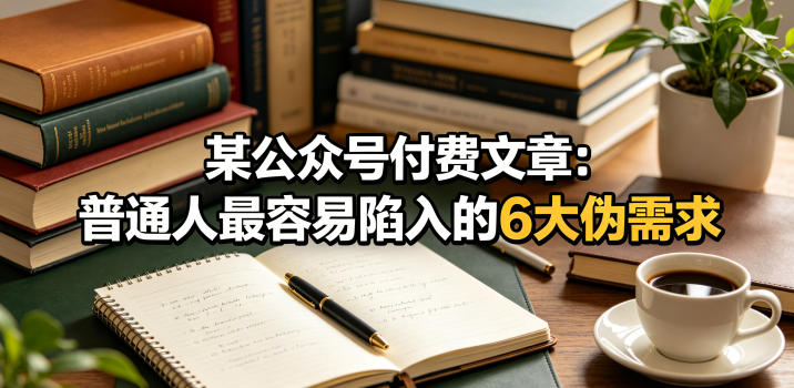 某公众号付费文章:普通人最容易陷入的6大伪需求-翌晨科技网