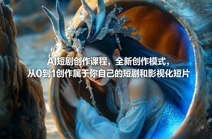 AI短剧创作课程，全新创作模式，从0到1创作属于你自己的短剧和影视化短片-翌晨科技网