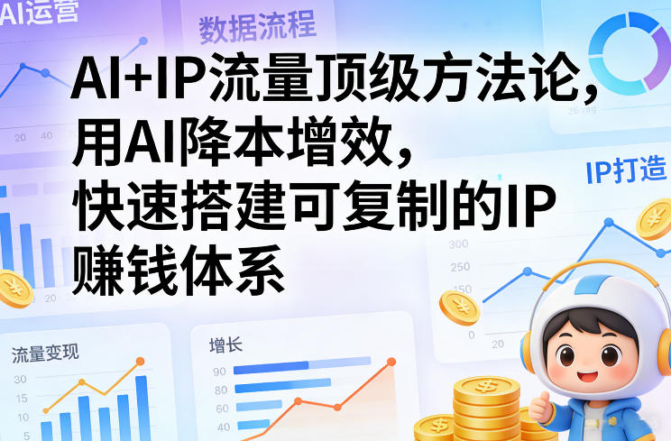 AI+IP流量顶级方法论，用AI降本增效，快速搭建可复制的IP賺钱体系-翌晨科技网