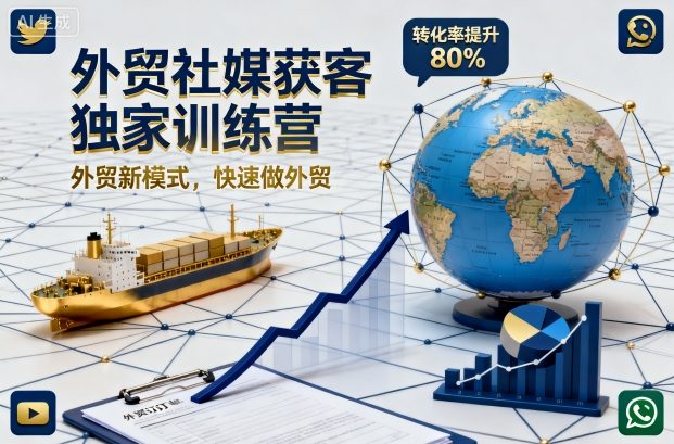 外贸社媒获客独家训练营，外贸新模式，快速做外贸（更新26年4月）-翌晨科技网