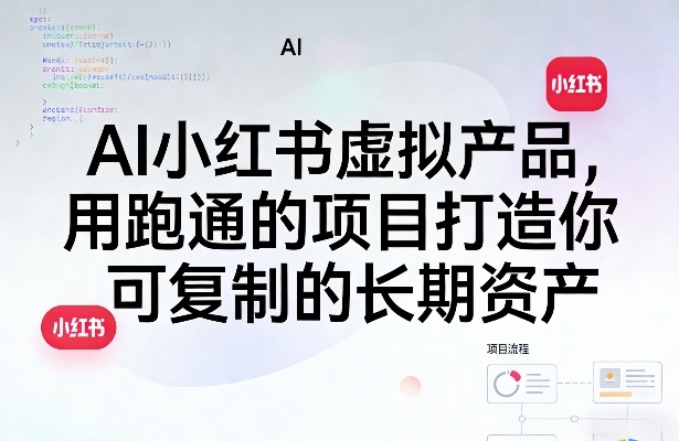 AI小红书虚拟产品，用跑通的项目打造你可复制的长期资产-翌晨科技网