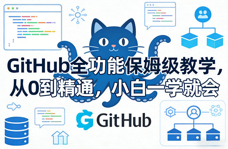 GitHub全功能保姆级教学，从0到精通，小白一学就会-翌晨科技网