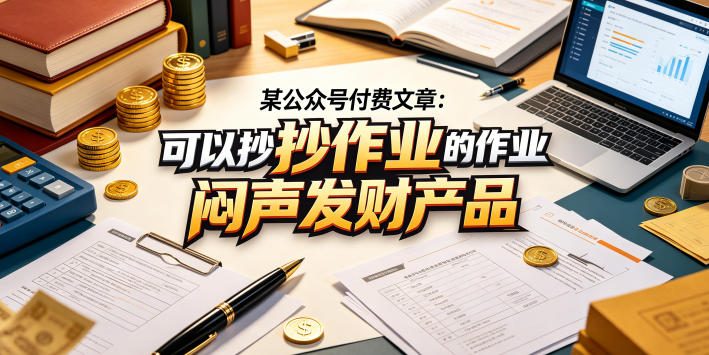某公众号付费文章：可以抄作业的闷声发财产品-翌晨科技网