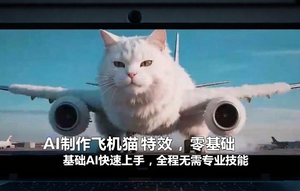 AI制作飞机猫特效，零基础AI快速上手，全程无需专业技能-翌晨科技网