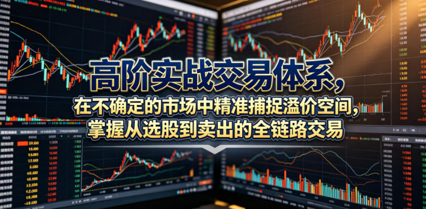 高阶实战交易体系，在不确定的市场中精准捕捉溢价空间，掌握从选股到卖出的全链路交易心法（更新6月）-翌晨科技网