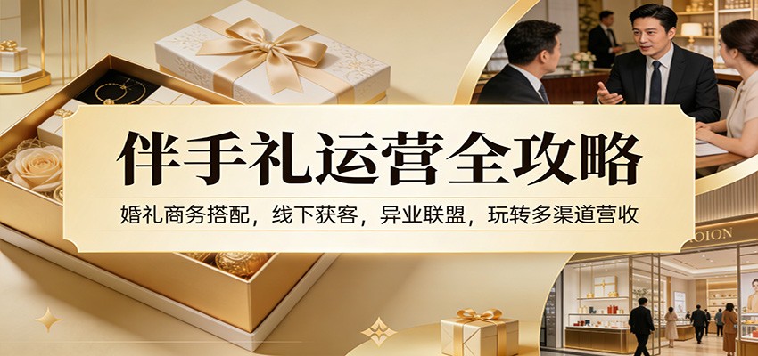 伴手礼运营全攻略：婚礼商务搭配，线下获客，异业联盟，玩转多渠道营收-翌晨科技网