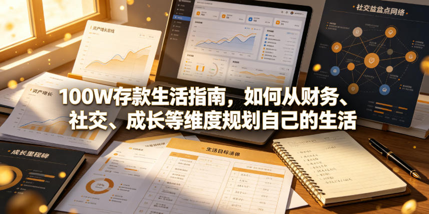 付费文章：100W存款生活指南，如何从财务、社交、成长等维度规划自己的生活-翌晨科技网