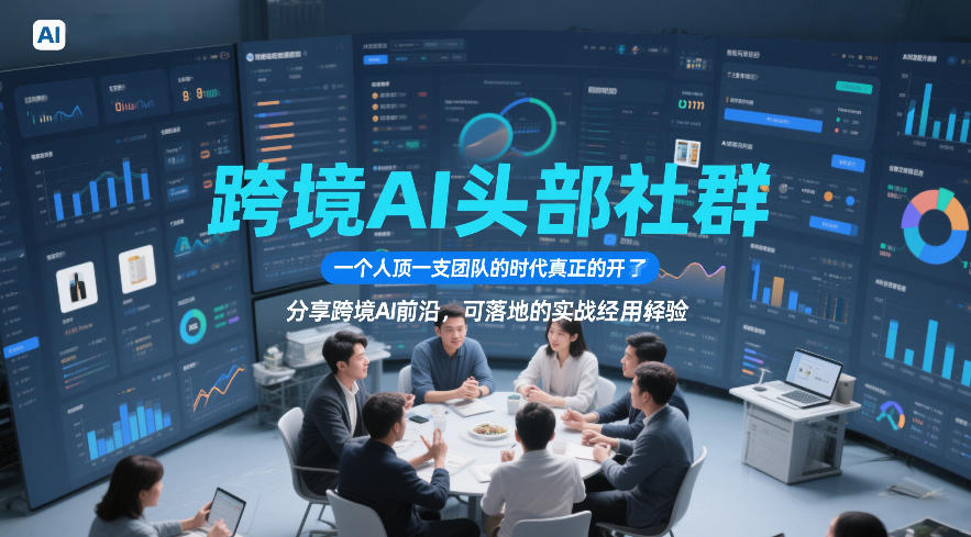 跨境AI头部社群，一个人顶一支团队的时代真正的开始了，分享跨境AI前沿，可落地的实战经验-翌晨科技网
