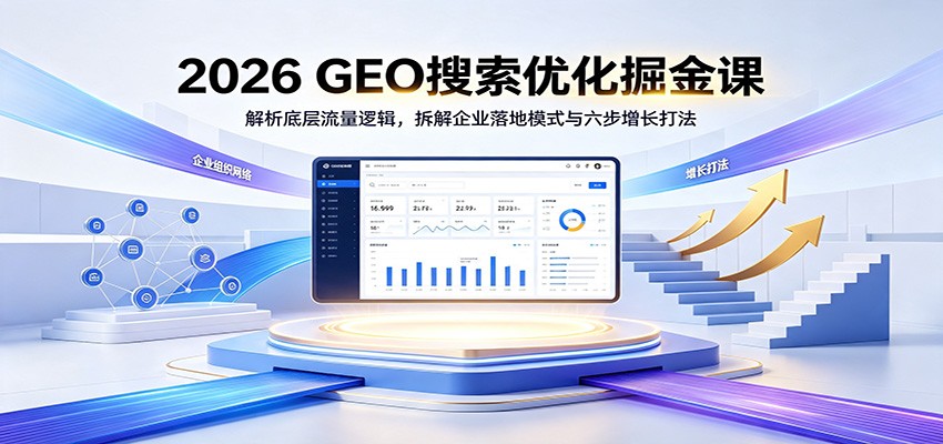 2026 GEO搜索优化掘金课：解析底层流量逻辑，拆解企业落地模式与六步增长打法-翌晨科技网
