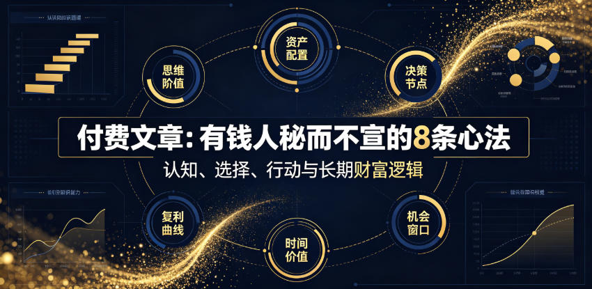 付费文章：有钱人秘而不宣的8条心法-翌晨科技网