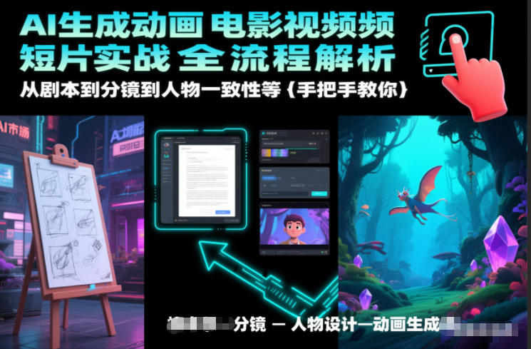 AI生成动画电影视频短片实战全流程解析，从剧本到分镜到人物一致性等手把手教你-翌晨科技网