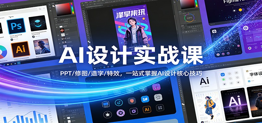 AI设计实战课：PPT/修图/造字/特效，一站式掌握AI设计核心技巧-翌晨科技网