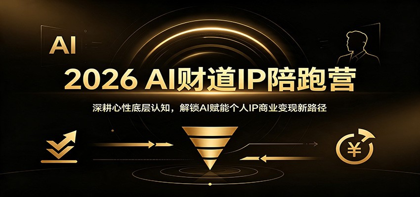 2026 AI财道IP陪跑营：深耕心性底层认知，解锁AI赋能个人IP商业变现新路径-翌晨科技网