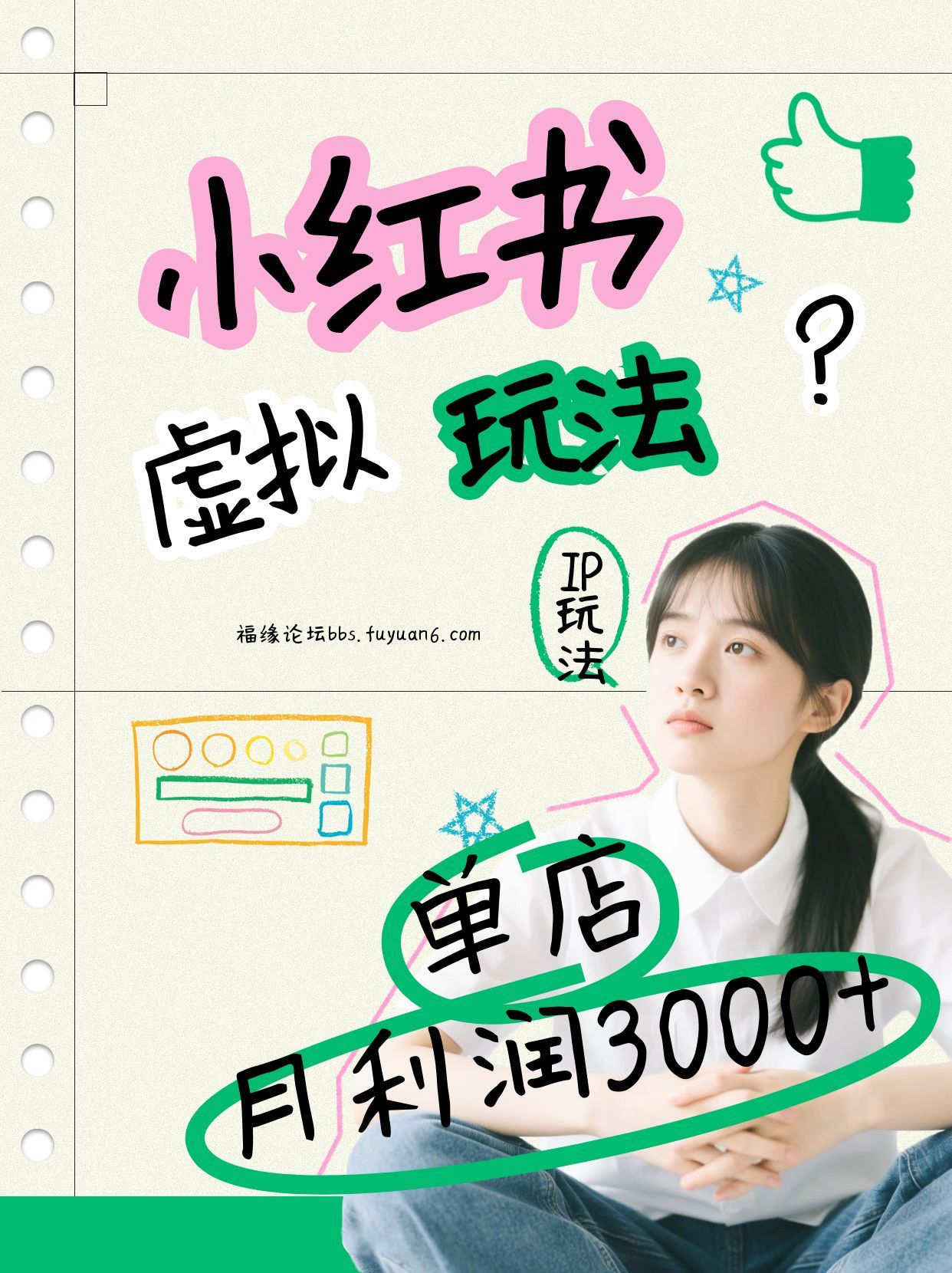 小红书虚拟玩法（铺货流和单品玩法），单店月利润3000+，IP打法+原创商品（0违规）-翌晨科技网