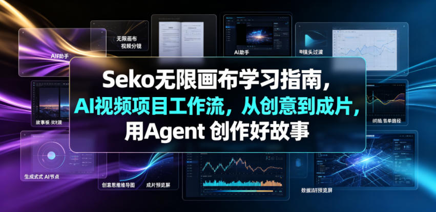 Seko无限画布学习指南，AI视频项目工作流，从创意到成片，用Agent 创作好故事-翌晨科技网