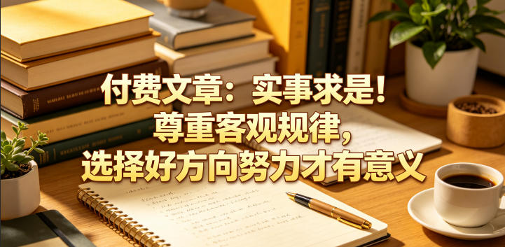 付费文章：实事求是！尊重客观规律，选择好方向努力才有意义-翌晨科技网