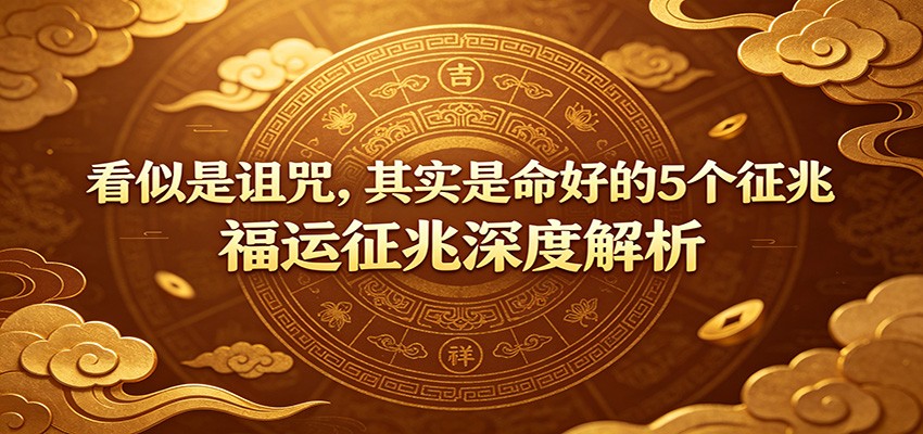 付费文章:《看似是诅咒,其实是命好的5个征兆》福运征兆深度解析-翌晨科技网