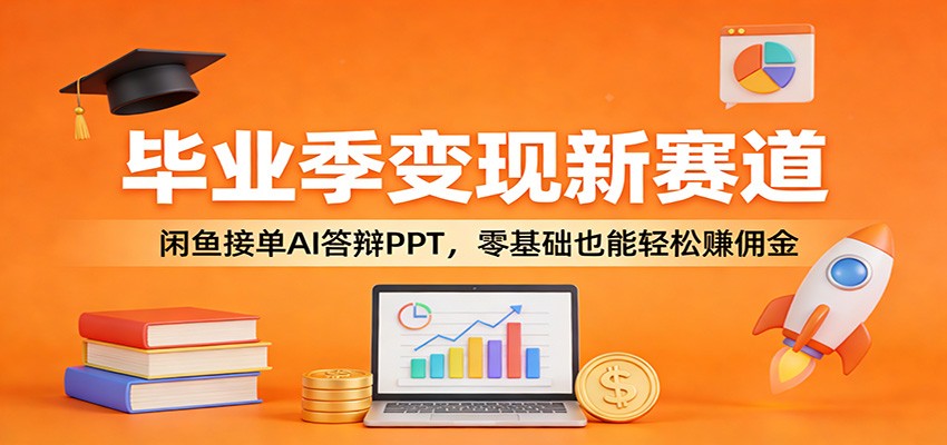 毕业季变现新赛道：闲鱼接单AI答辩PPT，零基础也能轻松赚佣金-翌晨科技网