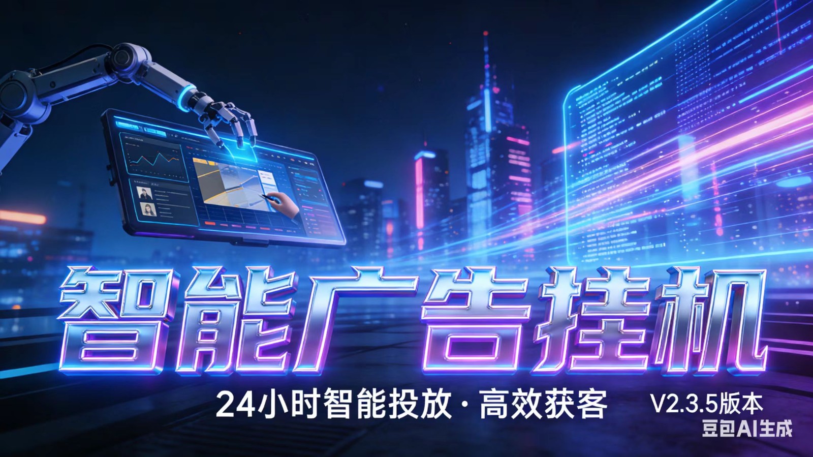 AI 广告云挂机 · 全域流量变现平台-翌晨科技网