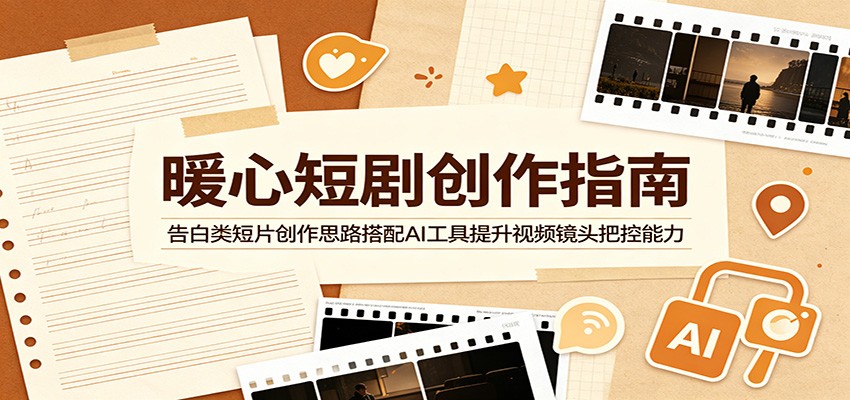 暖心短剧创作指南：告白类短片创作思路搭配AI工具提升视频镜头把控能力-翌晨科技网