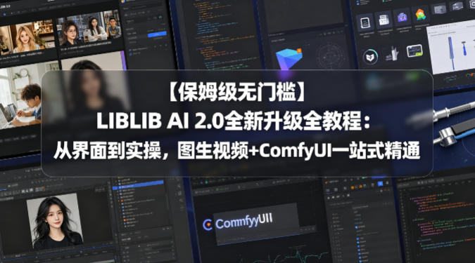 【保姆级无门槛】LIBLIB AI 2.0全新升级全教程：从界面到实操，图生视频+ComfyUI一站式精通-翌晨科技网