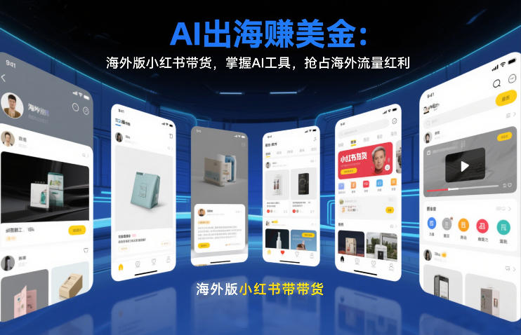 AI出海賺美金：海外版小红书带货，掌握AI工具，抢占海外流量红利（更新2026）-翌晨科技网