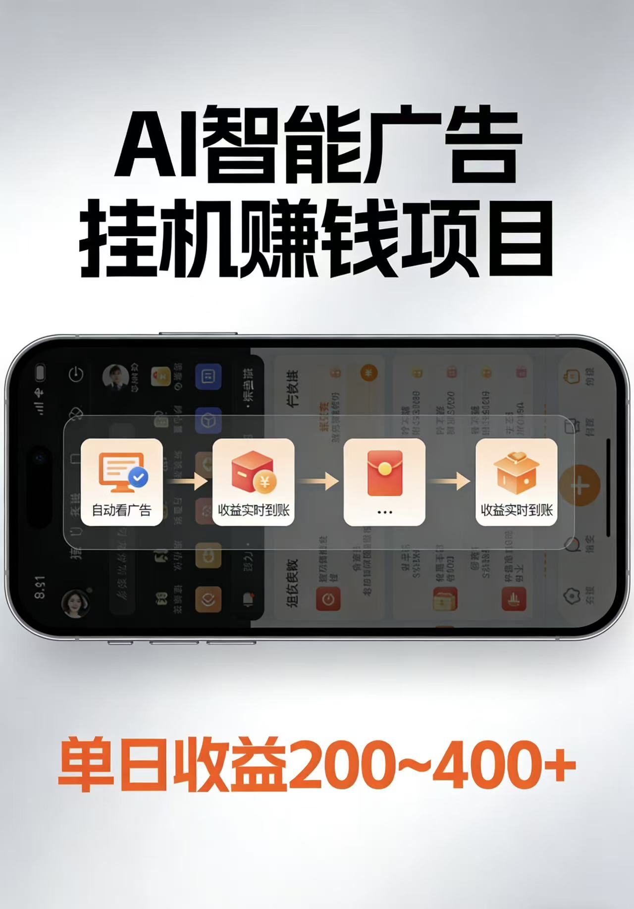 AI智能挂机看广告，每日稳定收益200-400+-翌晨科技网